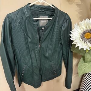 Maurices Dark Green Leather Jacket